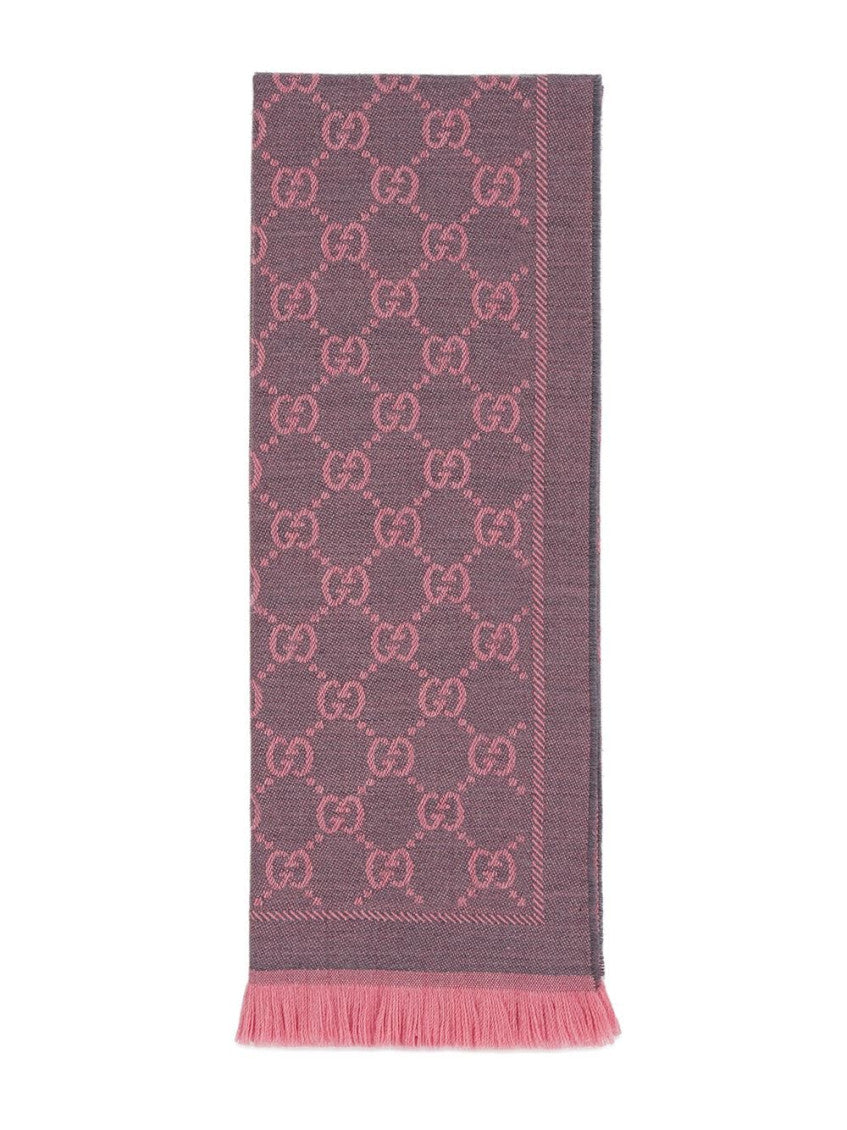 Pink Wool scarf 2