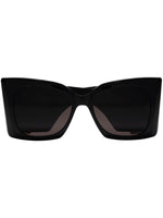 Black Golden Logo Sunglasses 1