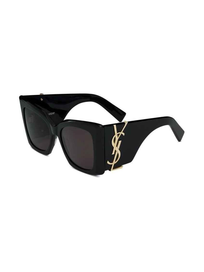 Black Golden Logo Sunglasses 2