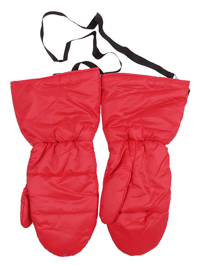 Red Little Joy puffer gloves 2