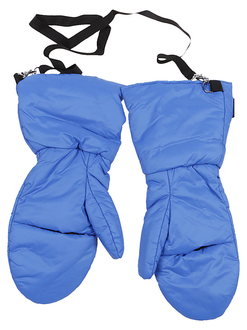 Blue Little Joy puffer gloves 2