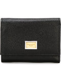 Black Leather flap wallet 1