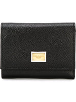 Black Leather flap wallet 1