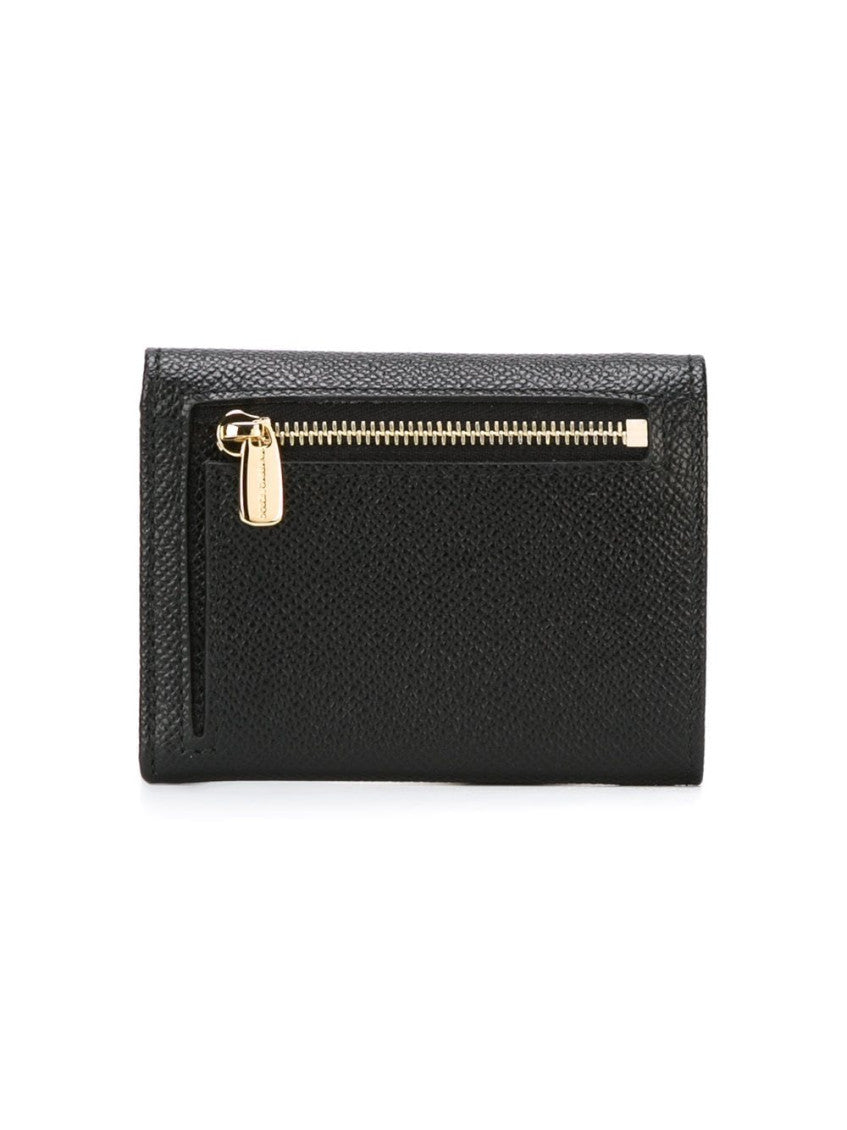 Black Leather flap wallet 2