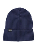Blue Fisherman Rolled Beanie Hat 1