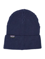 Blue Fisherman Rolled Beanie Hat 1