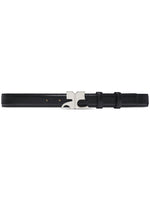 Black Iconic Logo Buckle Belt 1