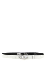 White Oval D logo Belt 1