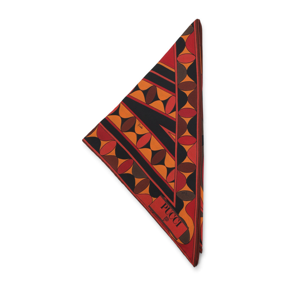 Orange Manuba Printed Scarf 1