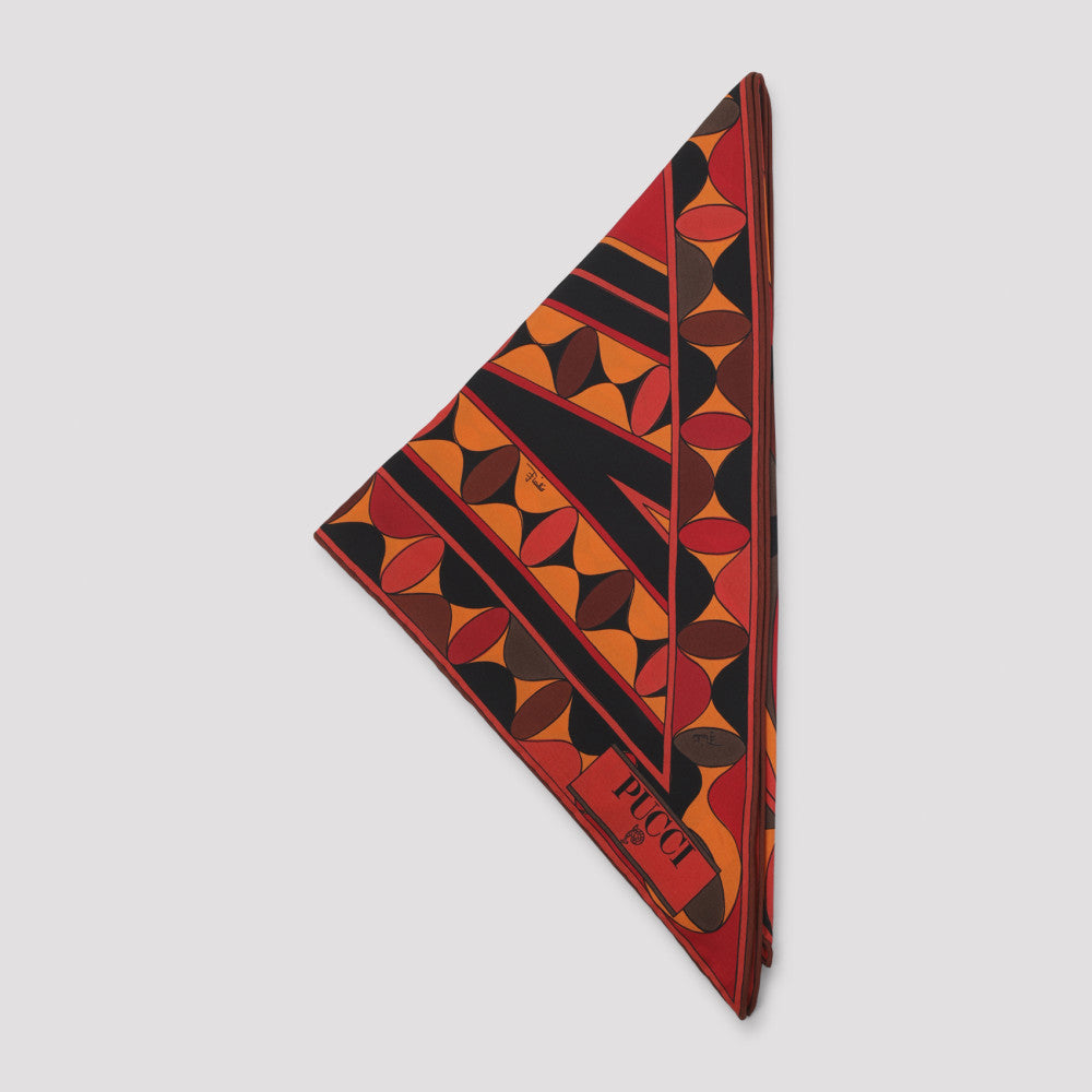 Orange Manuba Printed Scarf 2