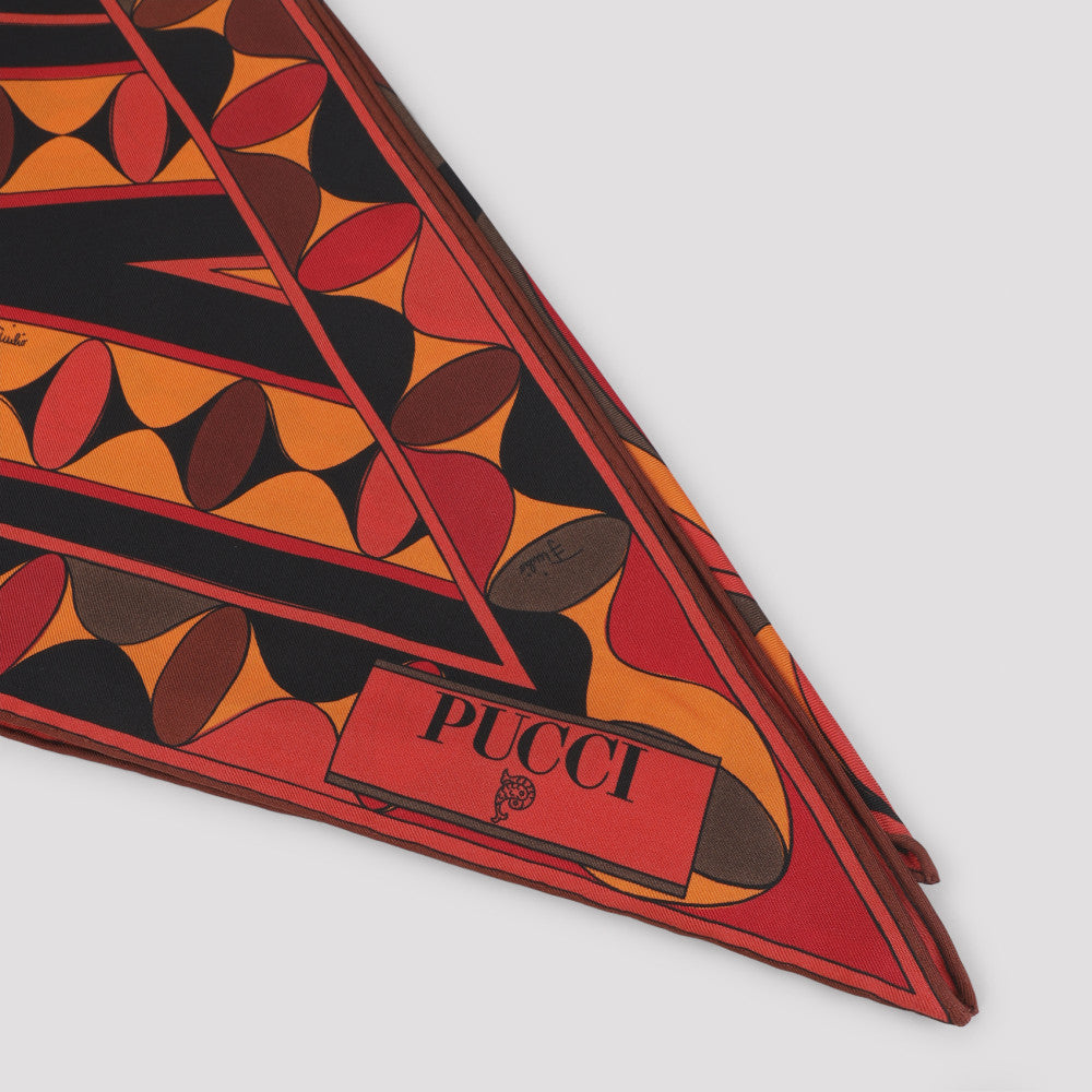 Orange Manuba Printed Scarf 4