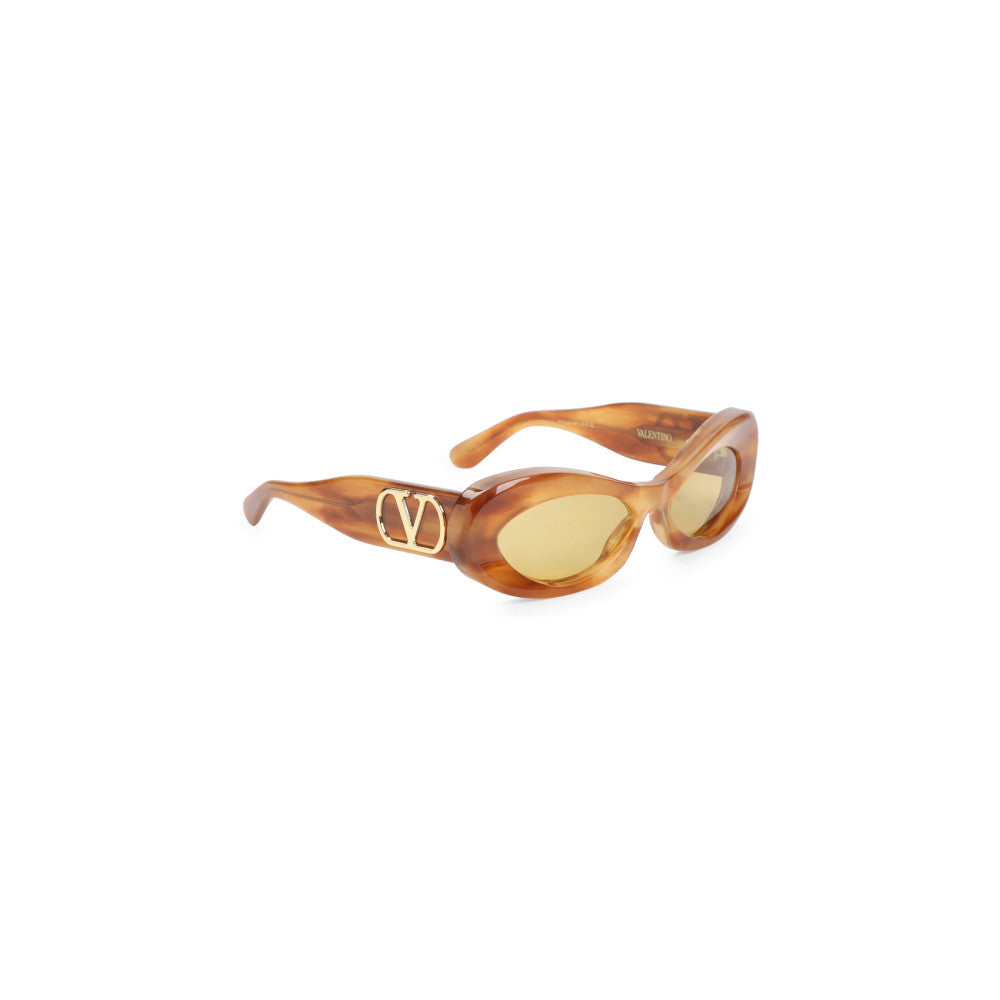 Brown Havana Vlogo Sunglasses 1