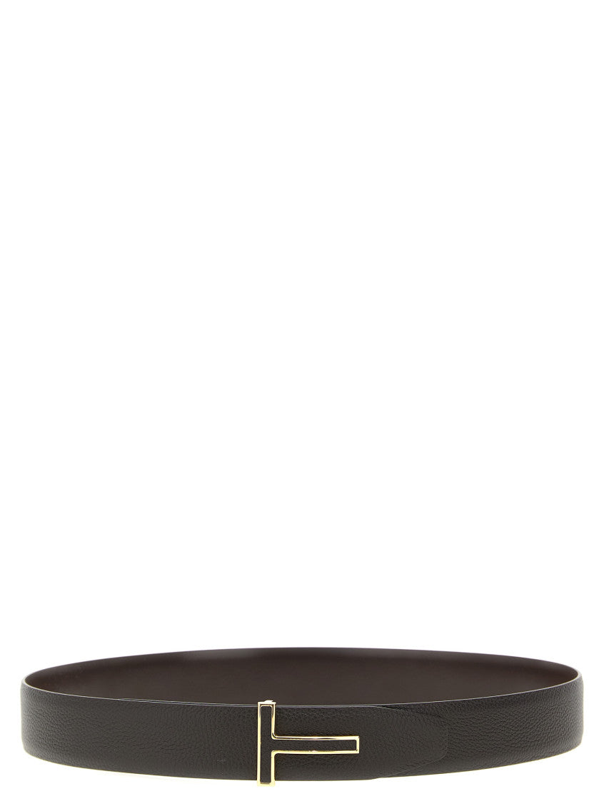 Brown Logo Reversible Belt 1