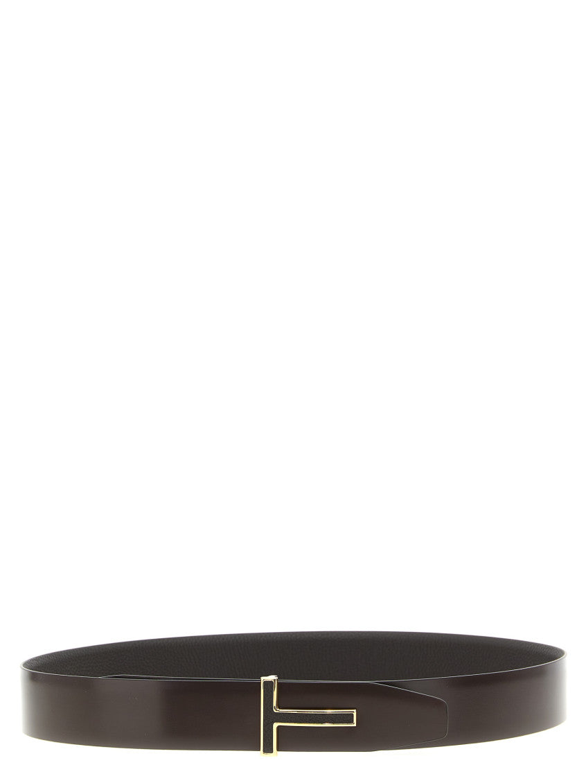 Brown Logo Reversible Belt 2