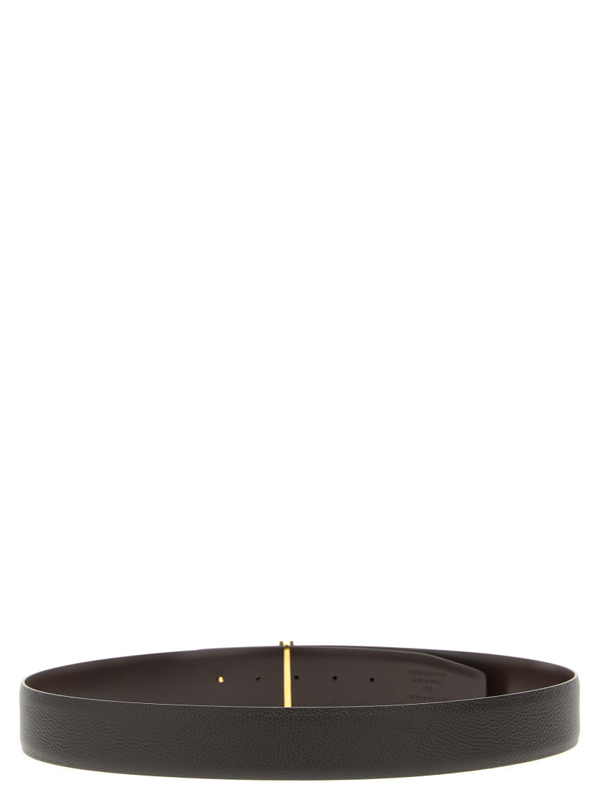 Brown Logo Reversible Belt 3