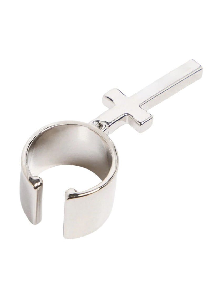 Silver Cross Ear Cuff 2