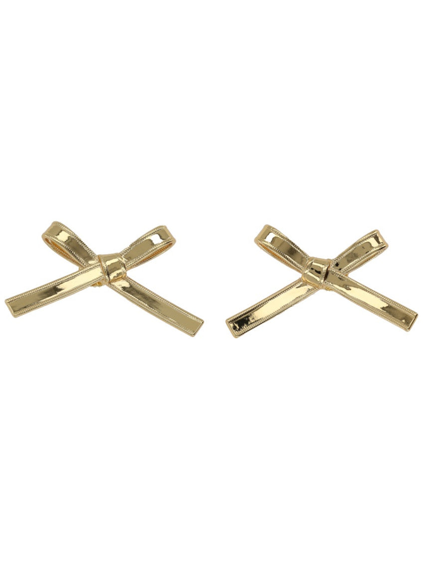 Golden Bow Stud Earrings 1