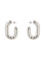 Silver Hoop Earrings 1