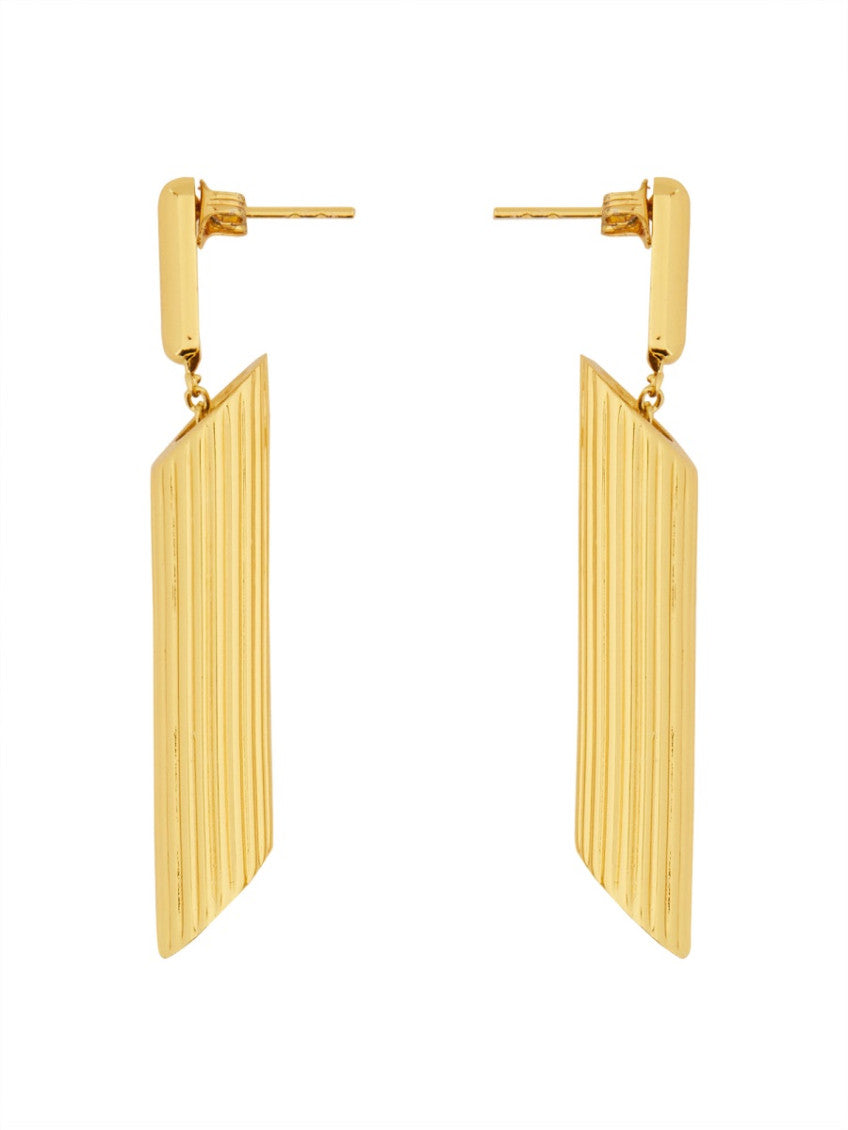 Golden Tassel Drop Earrings 2
