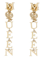 Golden Logo Drop Earrings 1
