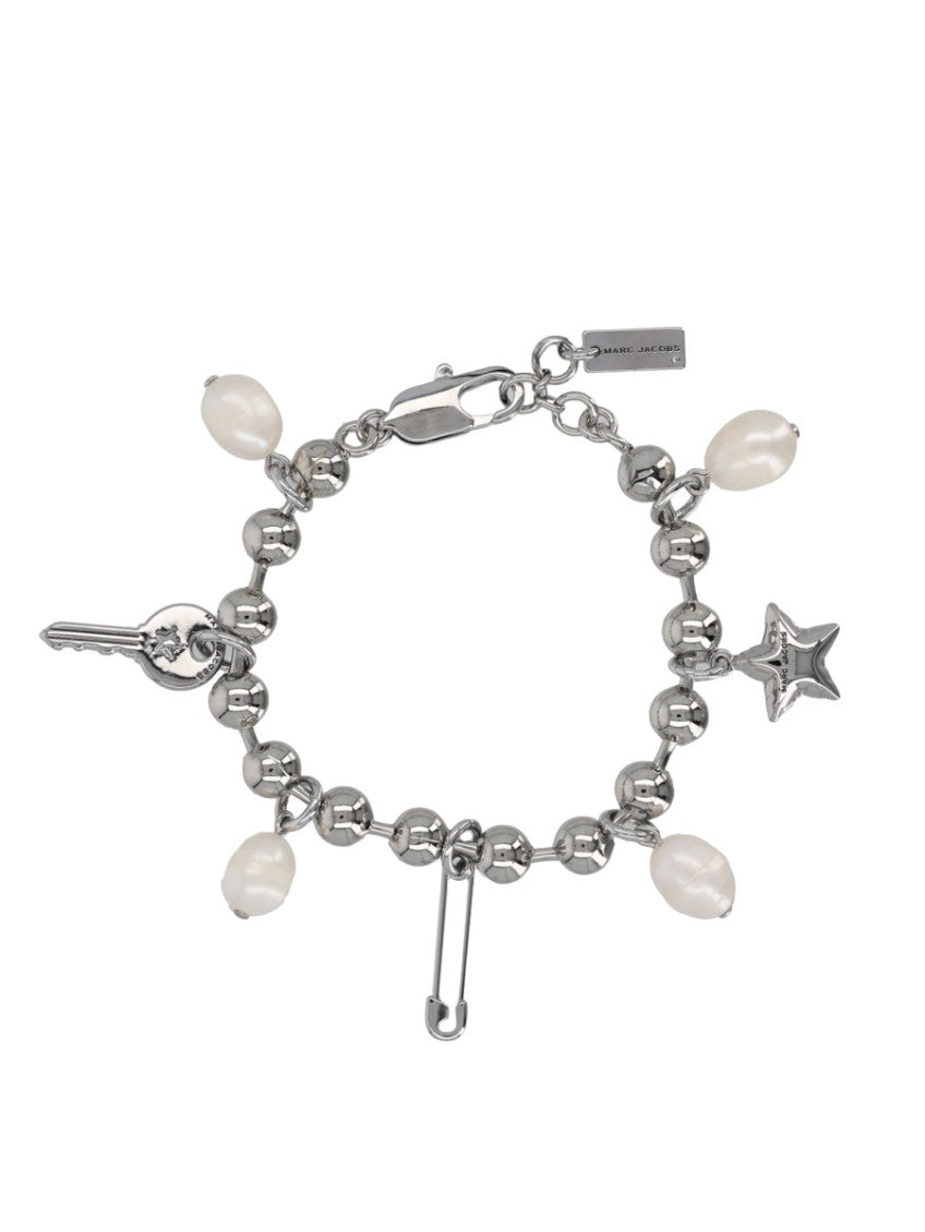 Silver Punk Beauty Charm Bracelet 1