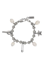 Silver Punk Beauty Charm Bracelet 1
