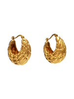 Golden Flour Hoop Earrings 1