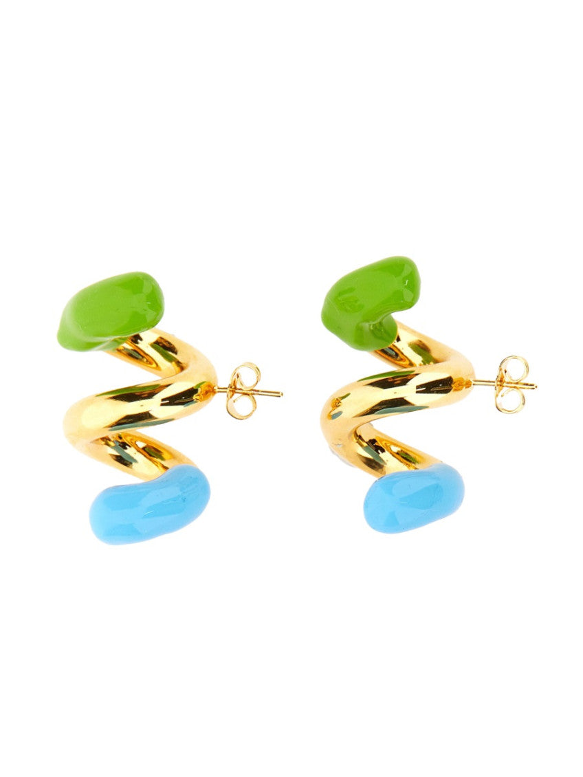 Multicolor Double Fusillo Stud Earrings 2