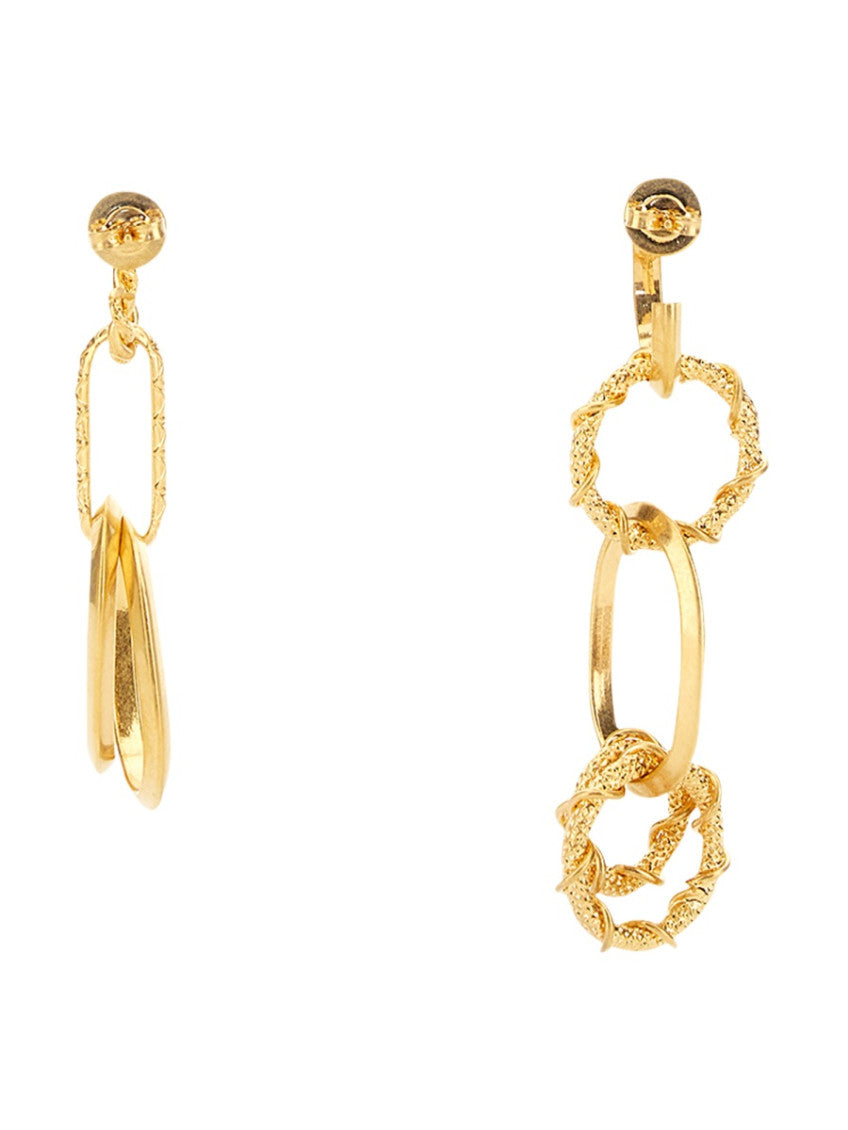 Golden Circle Drop Earrings 2