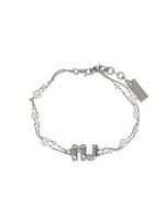 Silver Pearl MJ Baloon Chain Bracelet 1