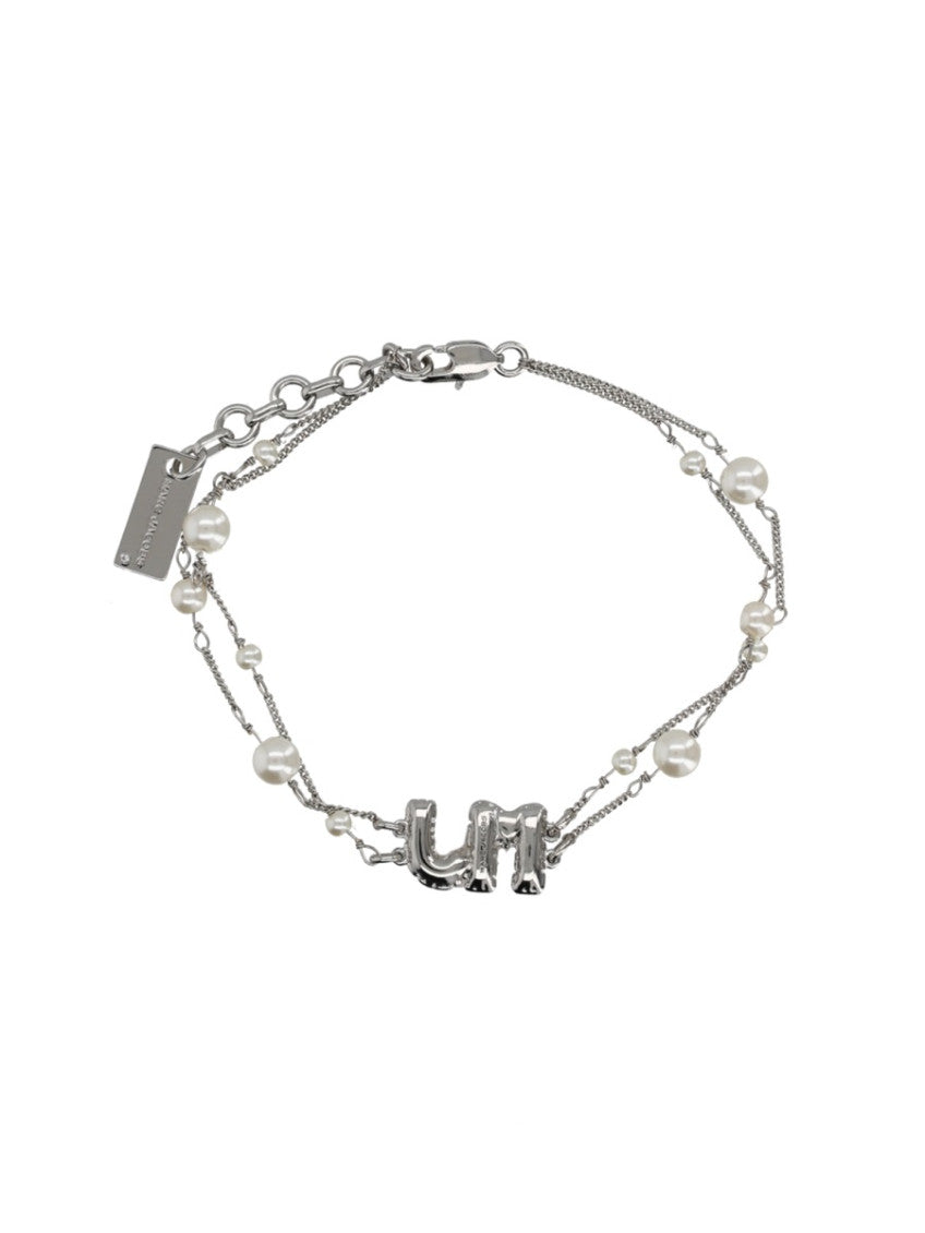 Silver Pearl MJ Baloon Chain Bracelet 2