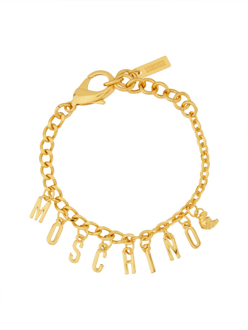 Golden Logo Charm Bracelet 1