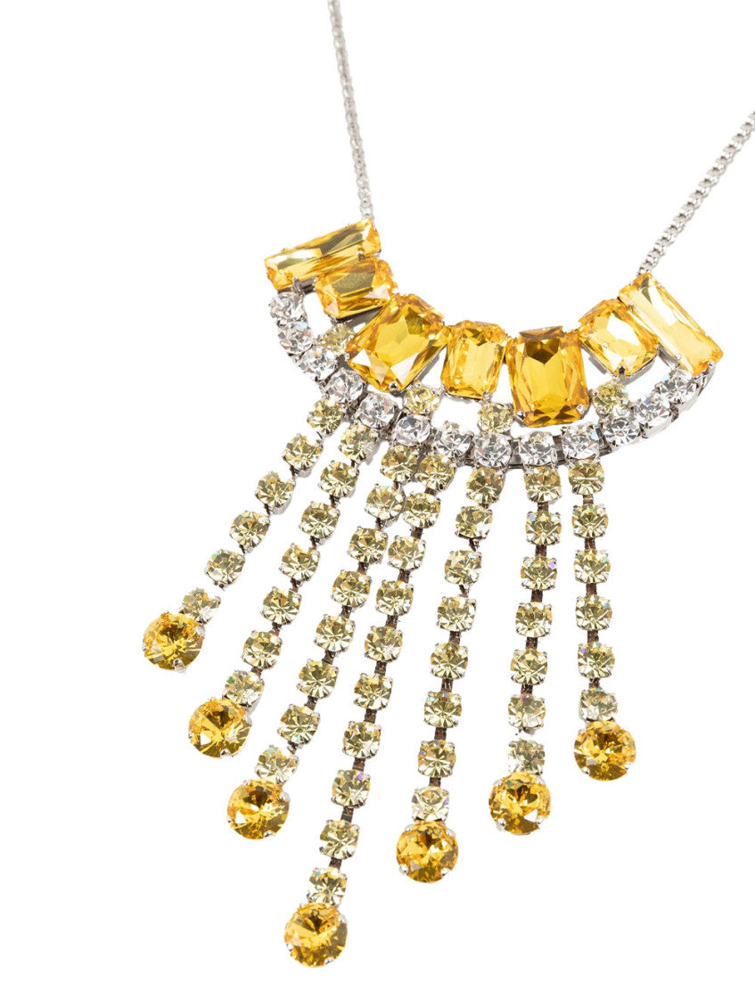 Light Yellow Statement Necklace 2
