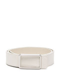 Off White None Solid Casual Belt 1