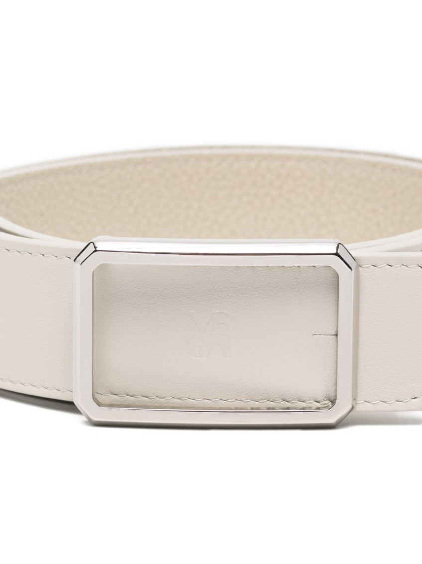 Off White None Solid Casual Belt 2