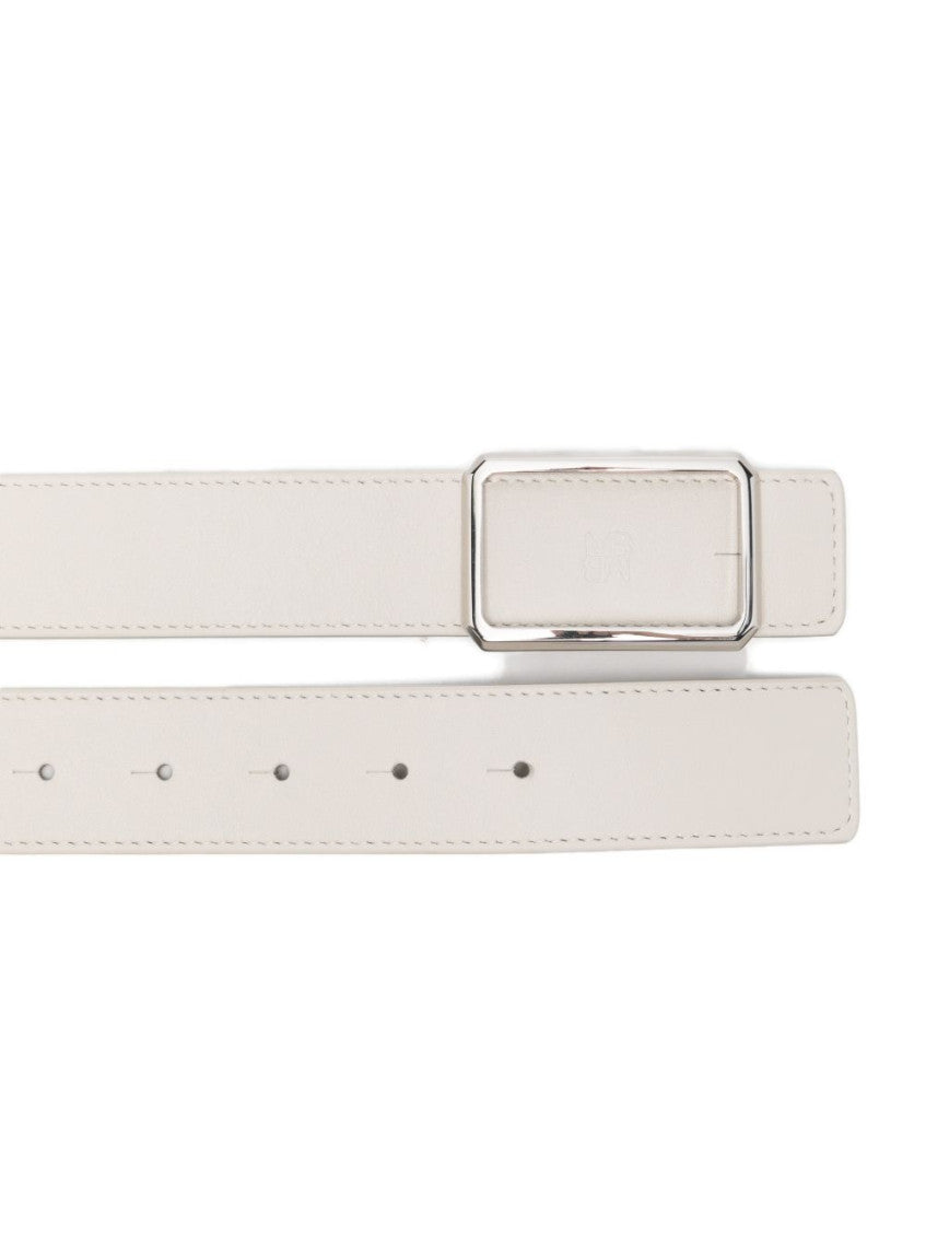Off White None Solid Casual Belt 3