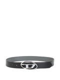 Black Belt With Oval Logo Buckle 1