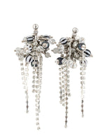 Black Silver Embellished Dangler Earrings 1