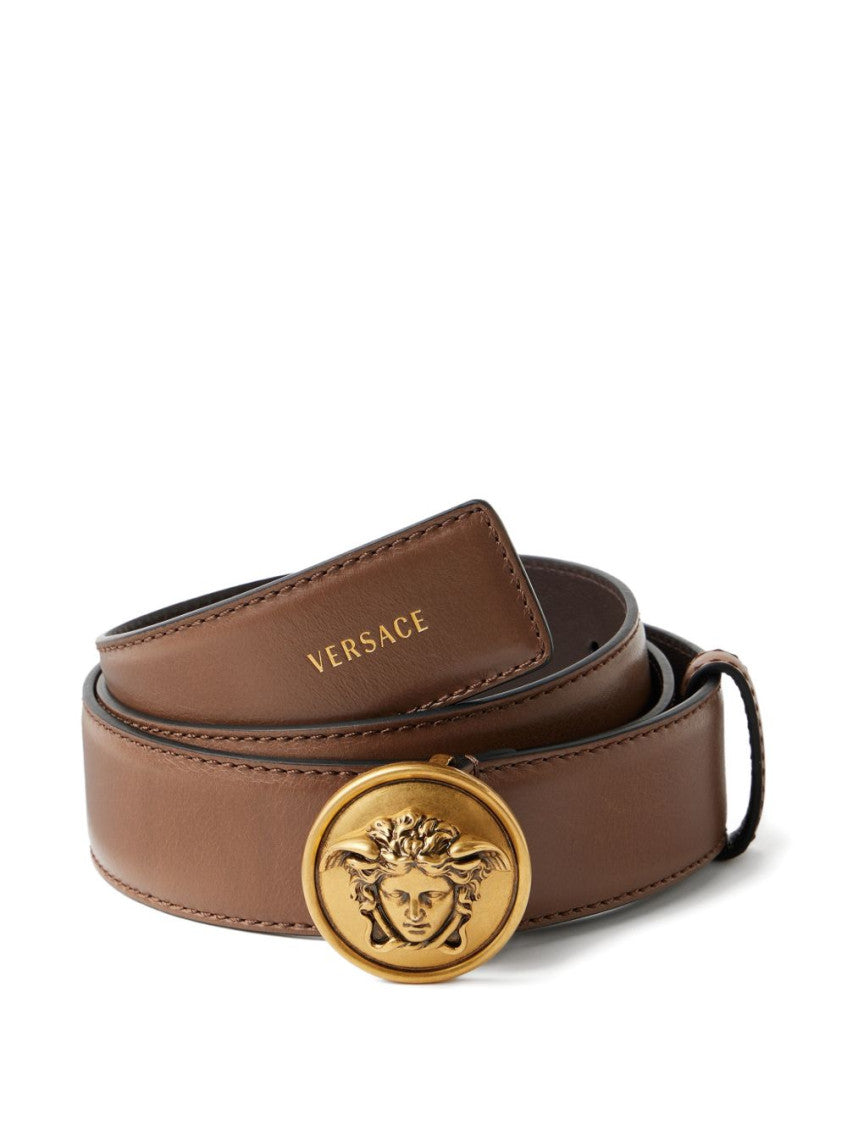 Brown Solid Buckle Belt 1