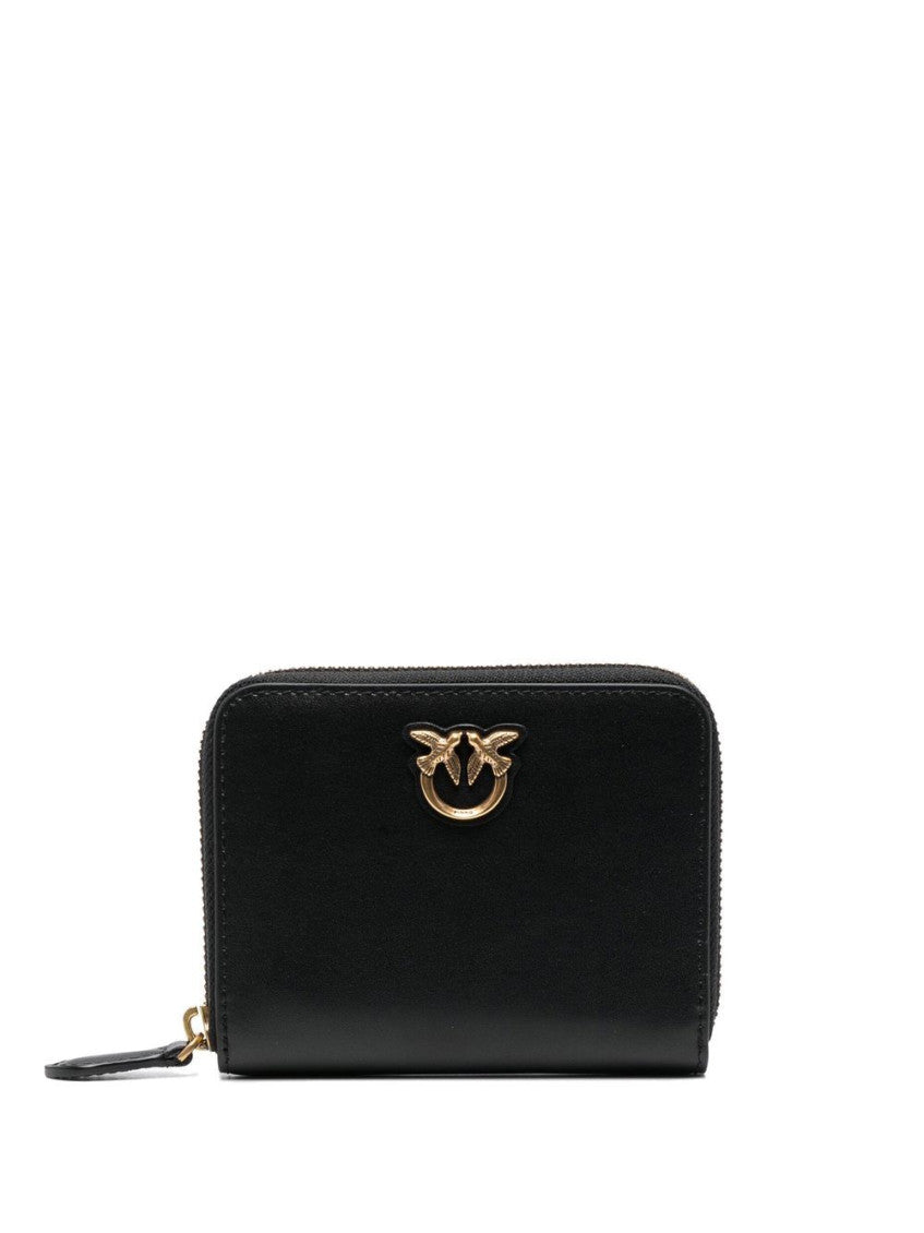 Black Taylor Zip Solid Wallet 1