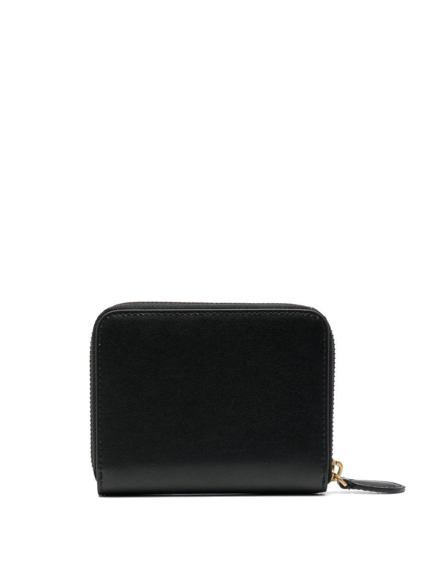 Black Taylor Zip Solid Wallet 2