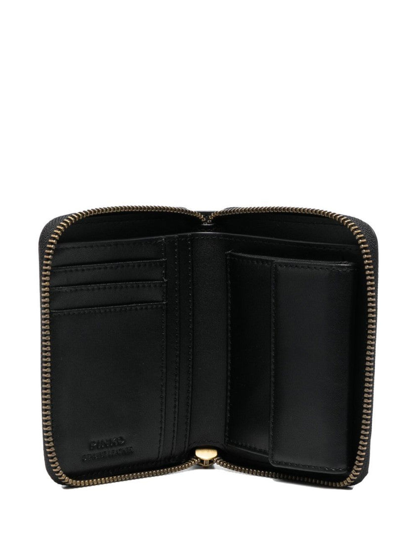 Black Taylor Zip Solid Wallet 3