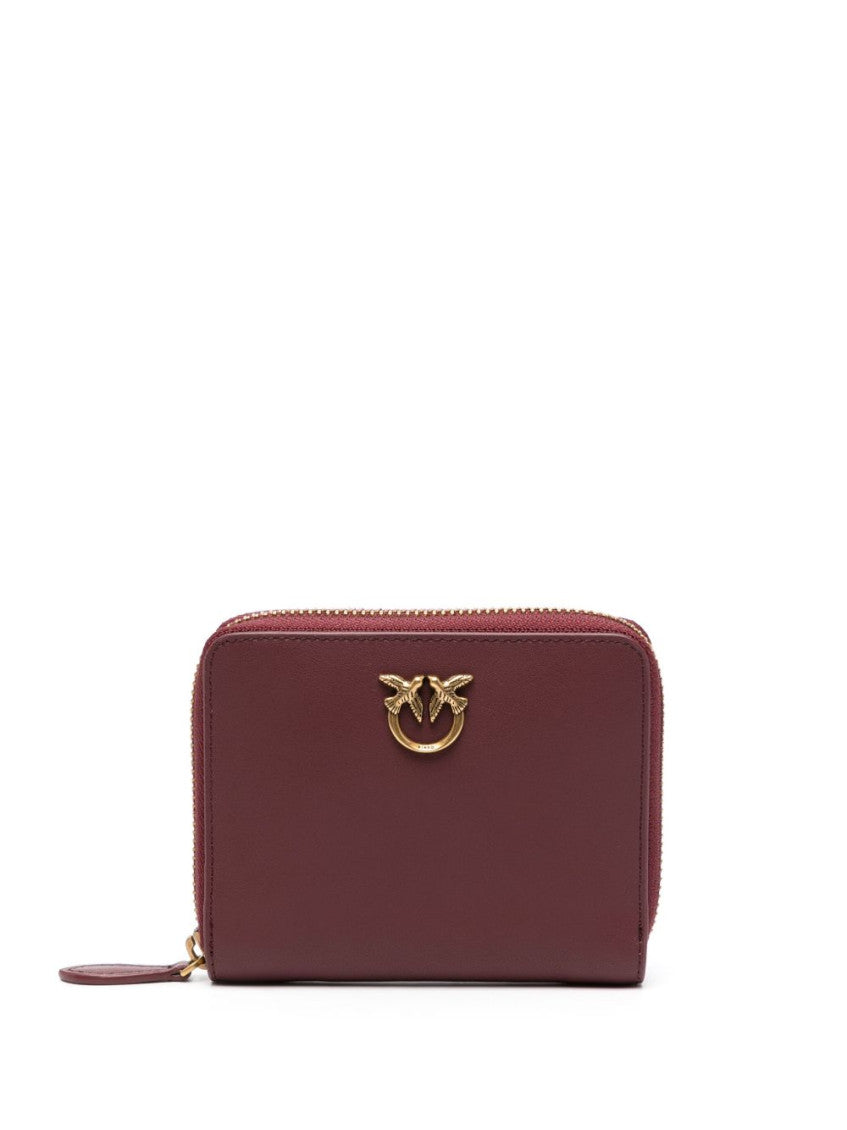 Cherry Red Taylor Zip Solid Wallet 1