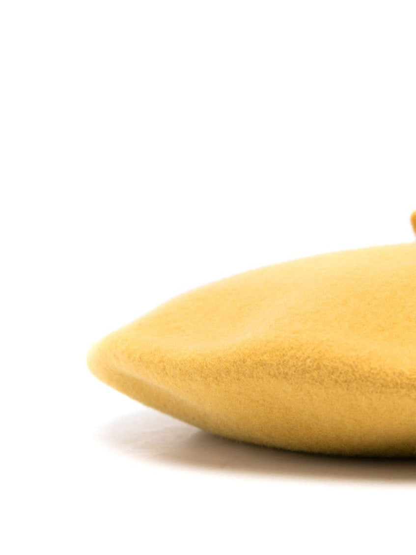 Yellow Beret Hat 2