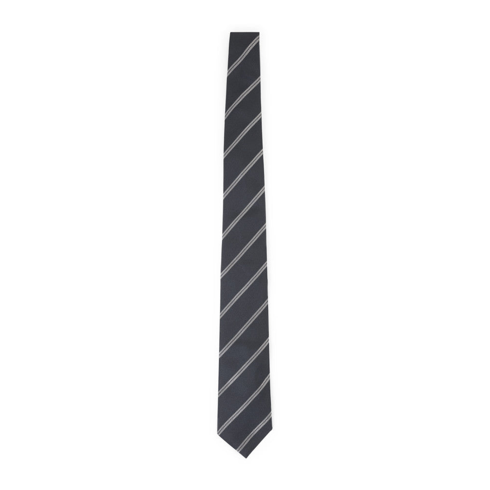 Navy Diagonal Stripes Stripes Tie 1