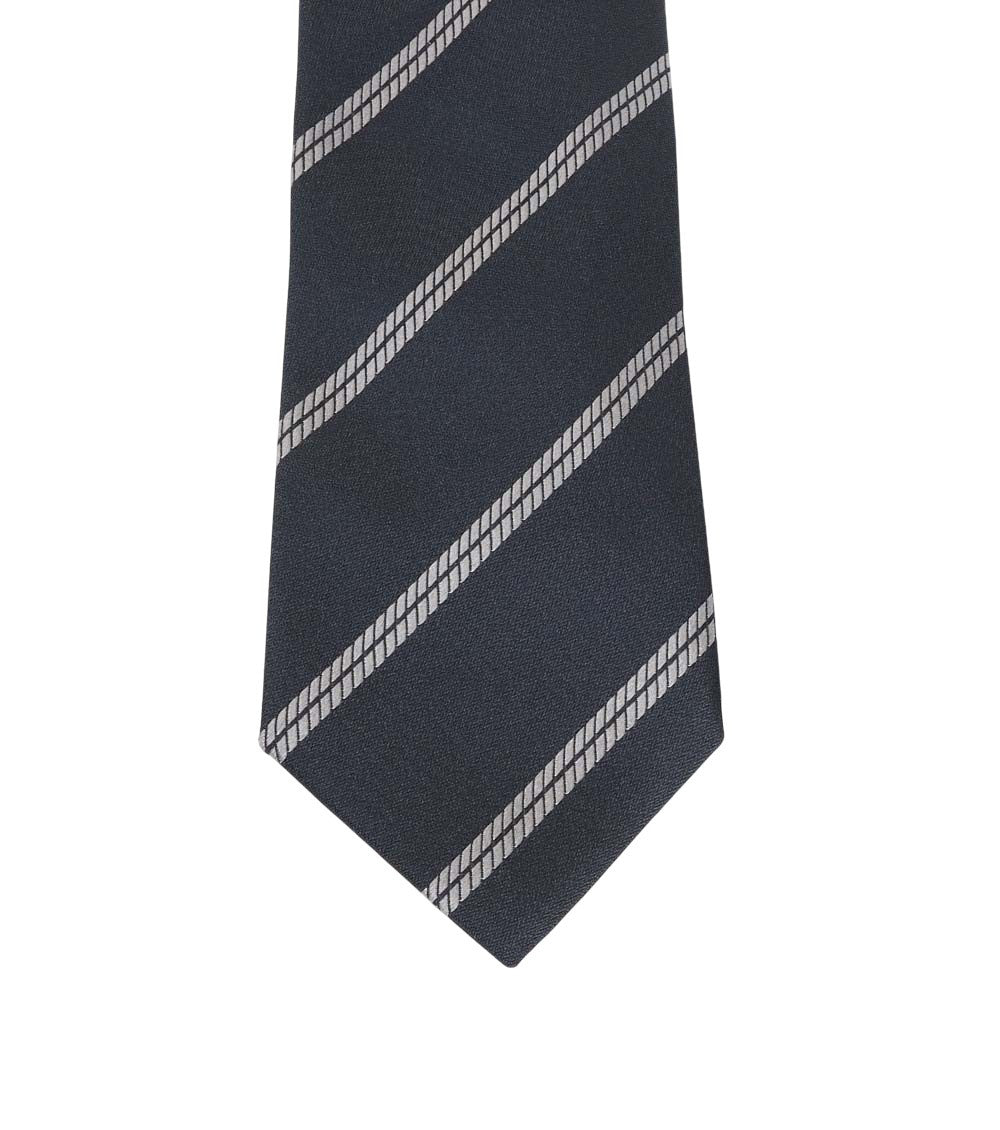 Navy Diagonal Stripes Stripes Tie 2