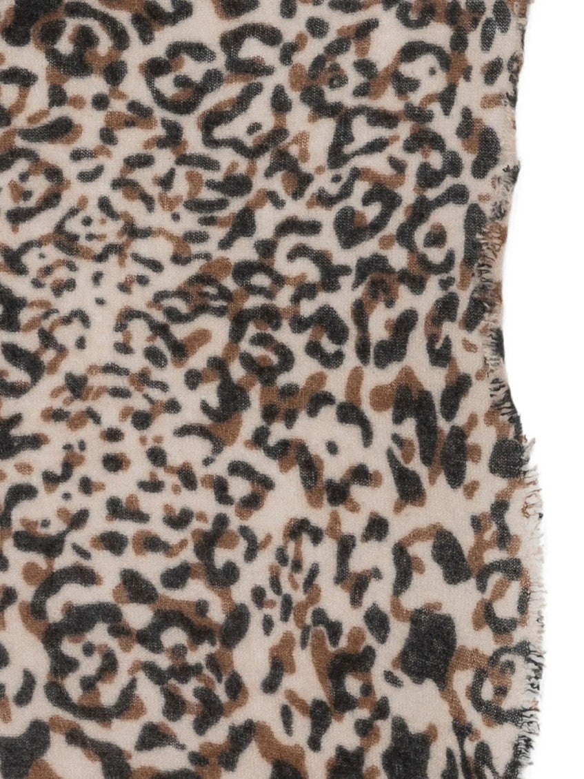 Ecru Animal Print Scarves 2