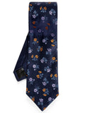 Navy Blue Floral Tie 1