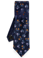 Navy Blue Floral Tie 1