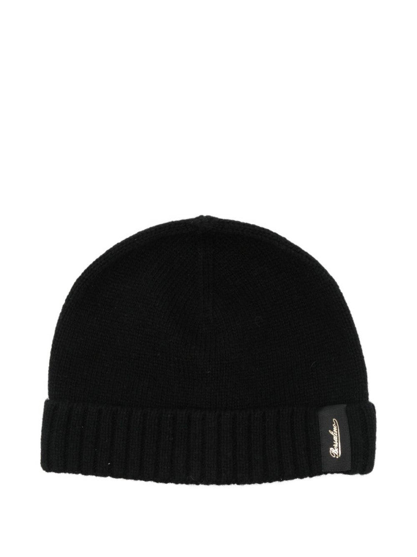 Black Textured Beanie Cap 1